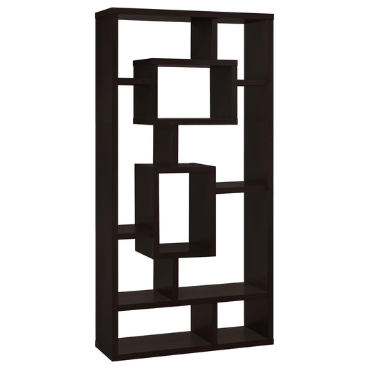 Coaster Furniture Corey 800259 71-inch 8-shelf Bookshelf - Cappuccino IMAGE 1