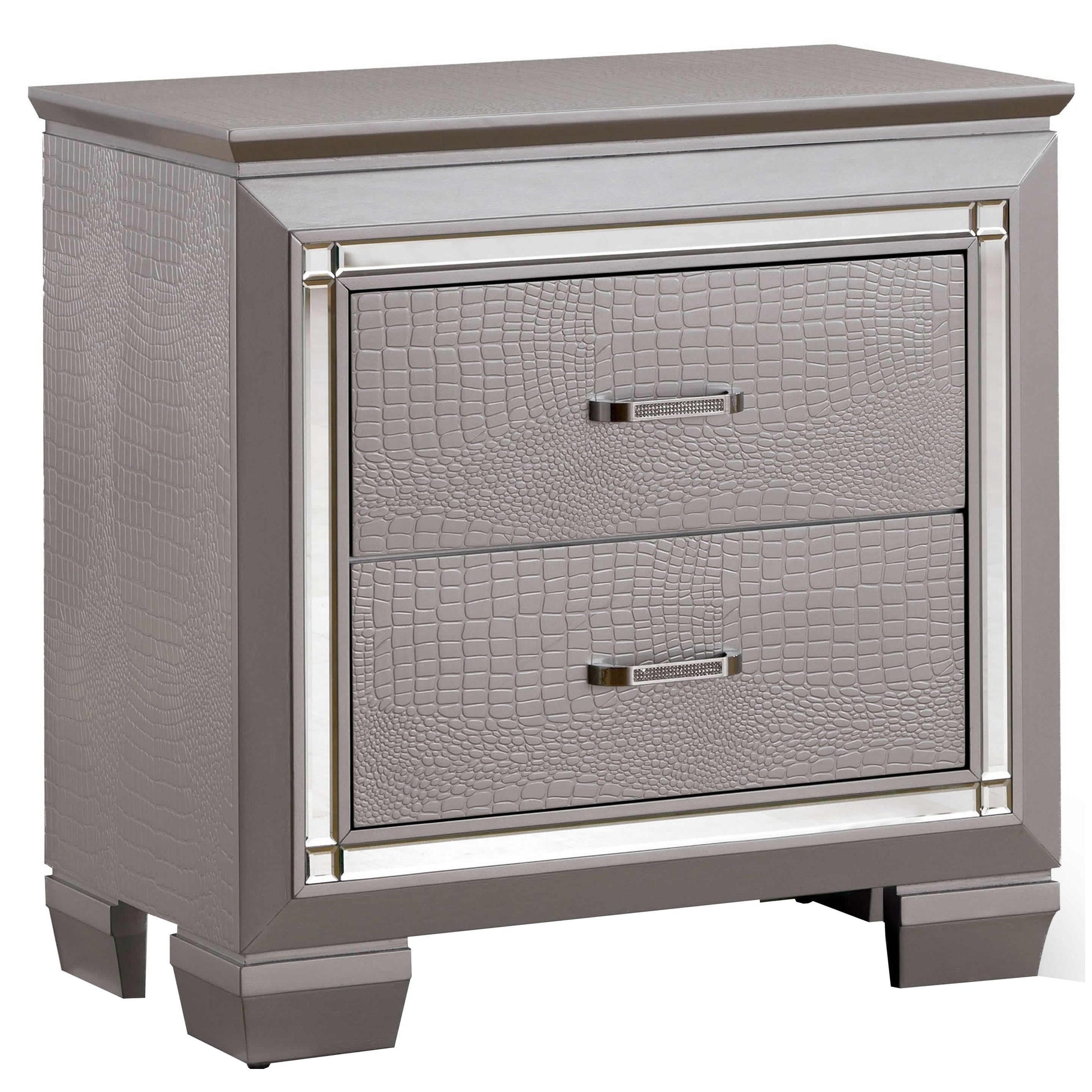  Furniture of America Bellanova CM7979SV 6 pc California King Upholstered Panel Bedroom Set IMAGE 9