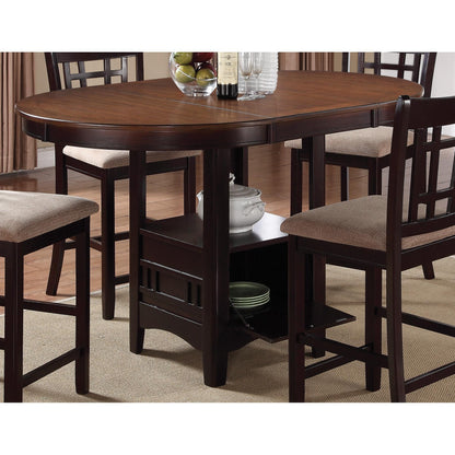 Coaster Furniture Lavon 105278 Oval 60-inch Extension Counter Dining Table - Chestnut IMAGE 4