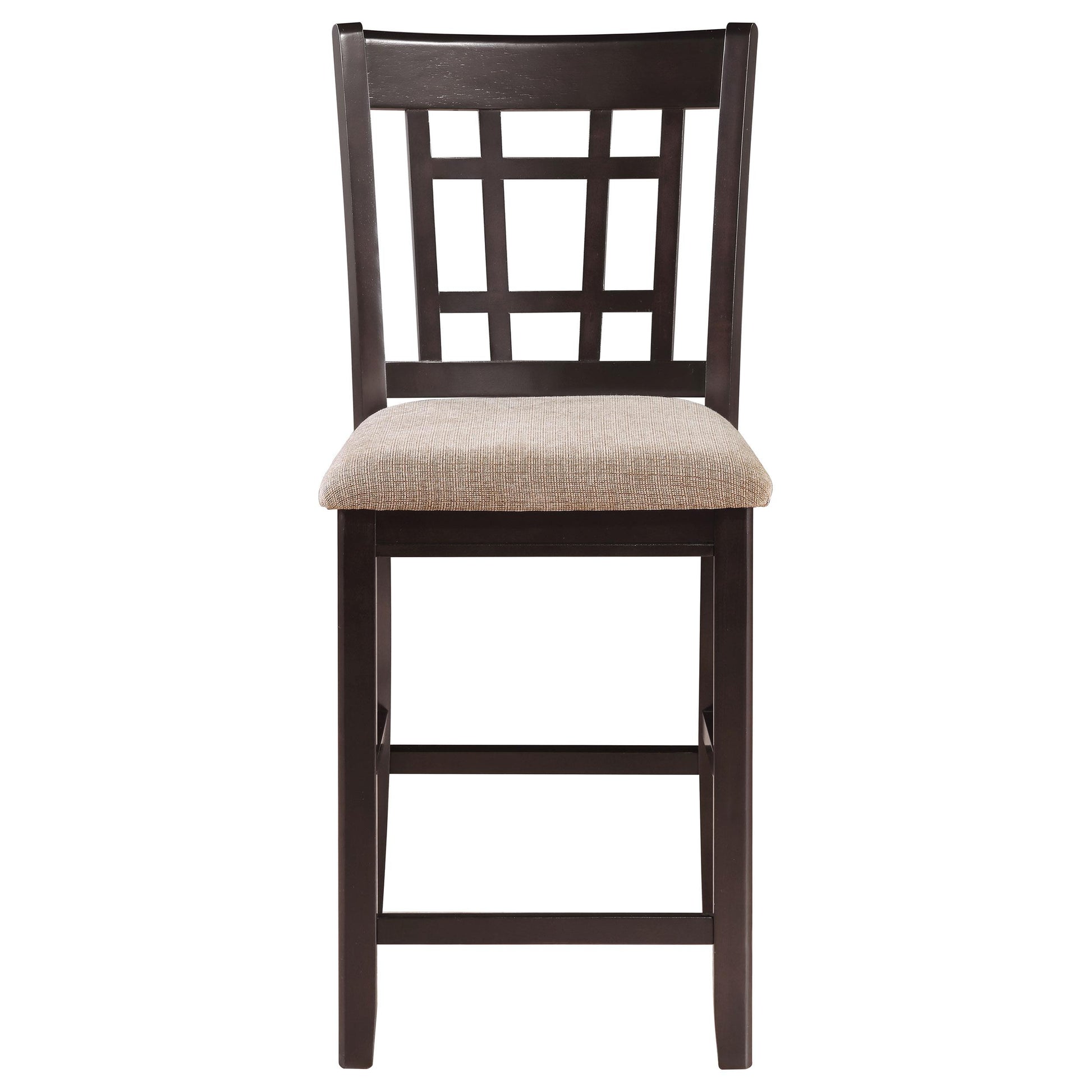 Coaster Furniture Lavon 105279 Wood Counter Chair - Tan and Espresso (Set of 2) IMAGE 2