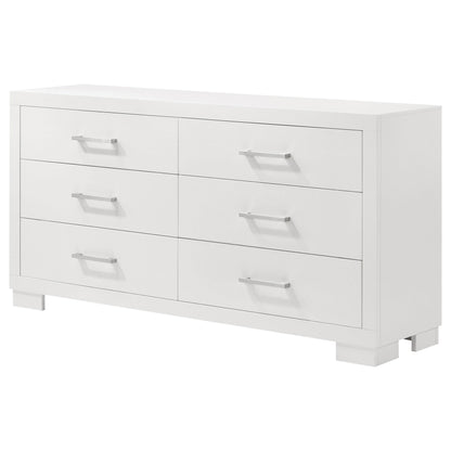 Coaster Furniture Jessica 202993 6-Drawer Dresser - Snow White IMAGE 3