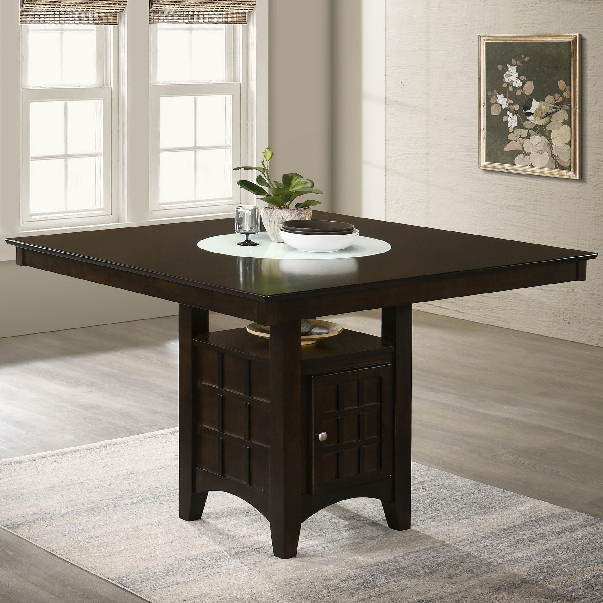 Coaster Furniture Gabriel 100438 52-inch Counter Height Dining Table - Cappuccino IMAGE 7