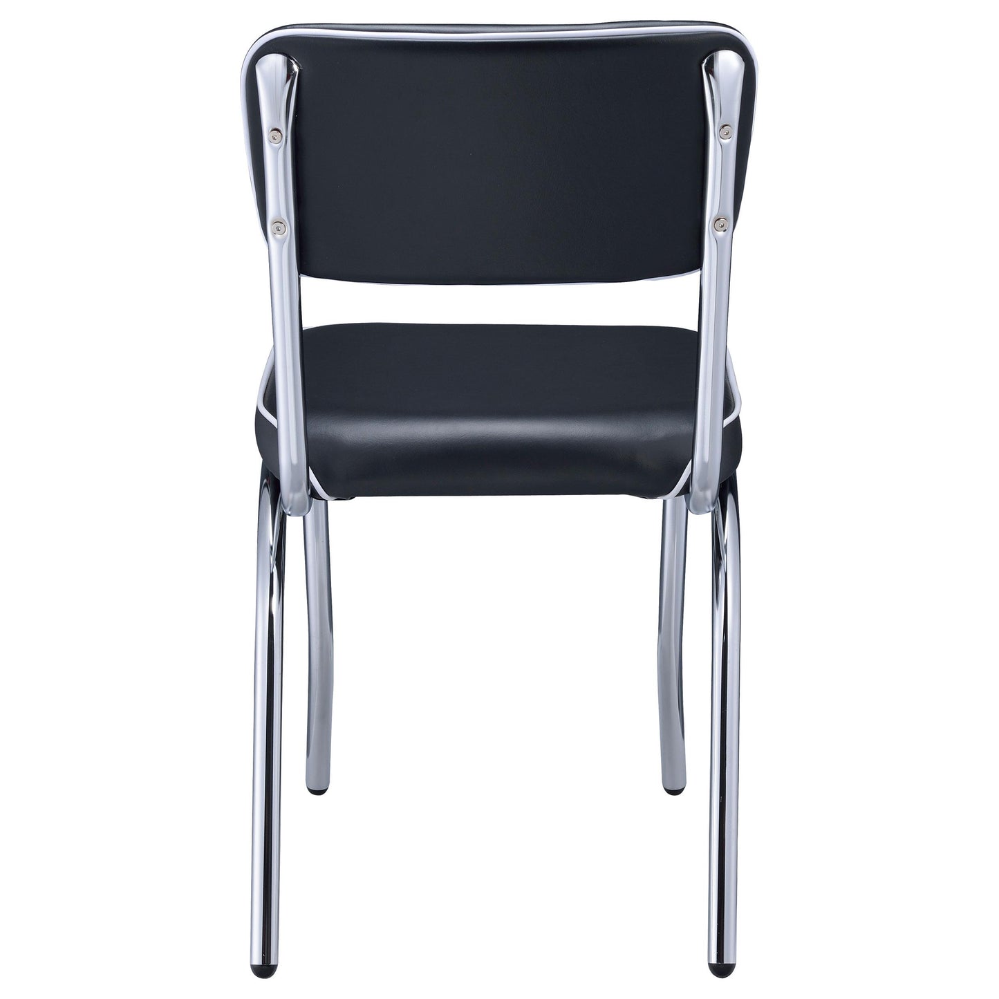 Coaster Furniture Retro 2066 Upholstered Dining Side Chair - Black (Set of 2) IMAGE 6