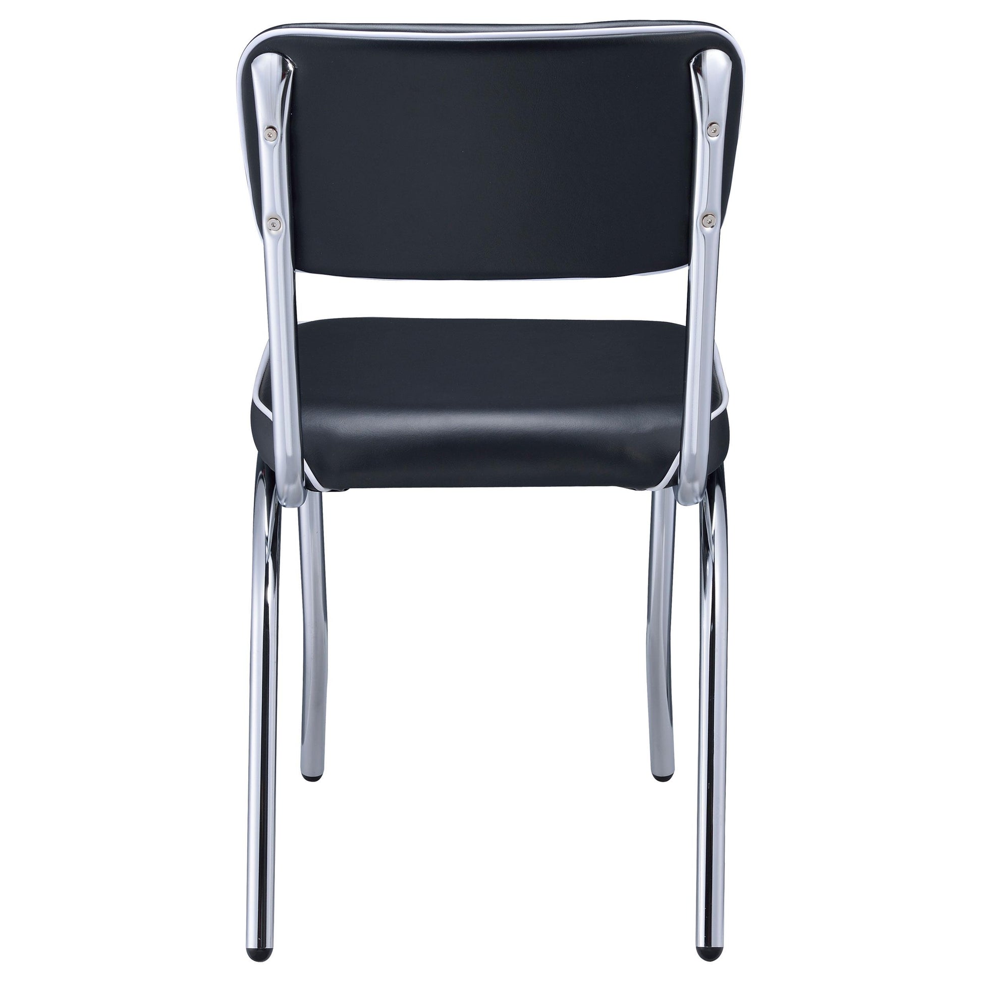 Coaster Furniture Retro 2066 Upholstered Dining Side Chair - Black (Set of 2) IMAGE 6