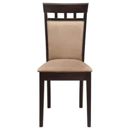 Coaster Furniture Gabriel 100773 Closed Back Dining Side Chair - Cappuccino (Set of 2) IMAGE 2