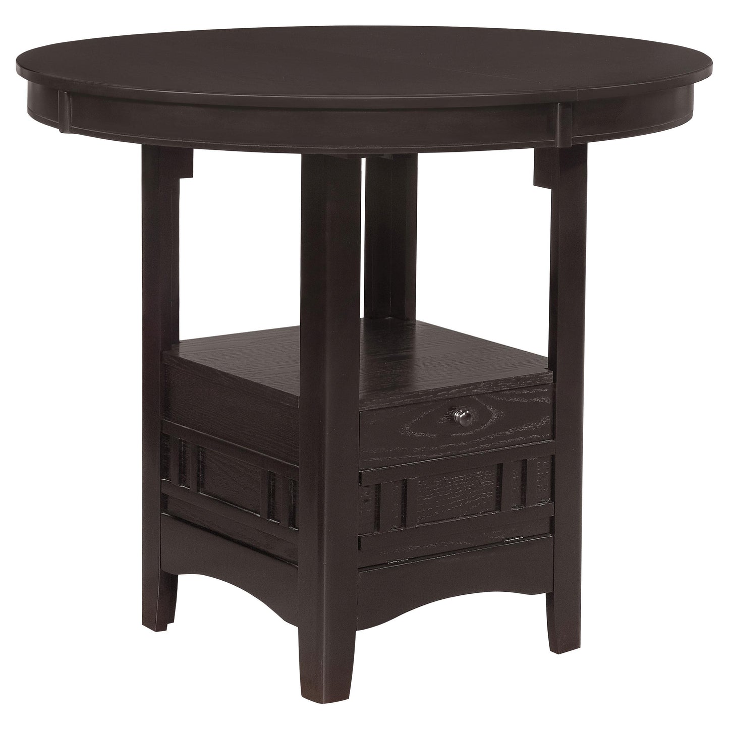 Coaster Furniture Lavon 102888 Oval 60-inch Extension Counter Dining Table - Espresso IMAGE 2