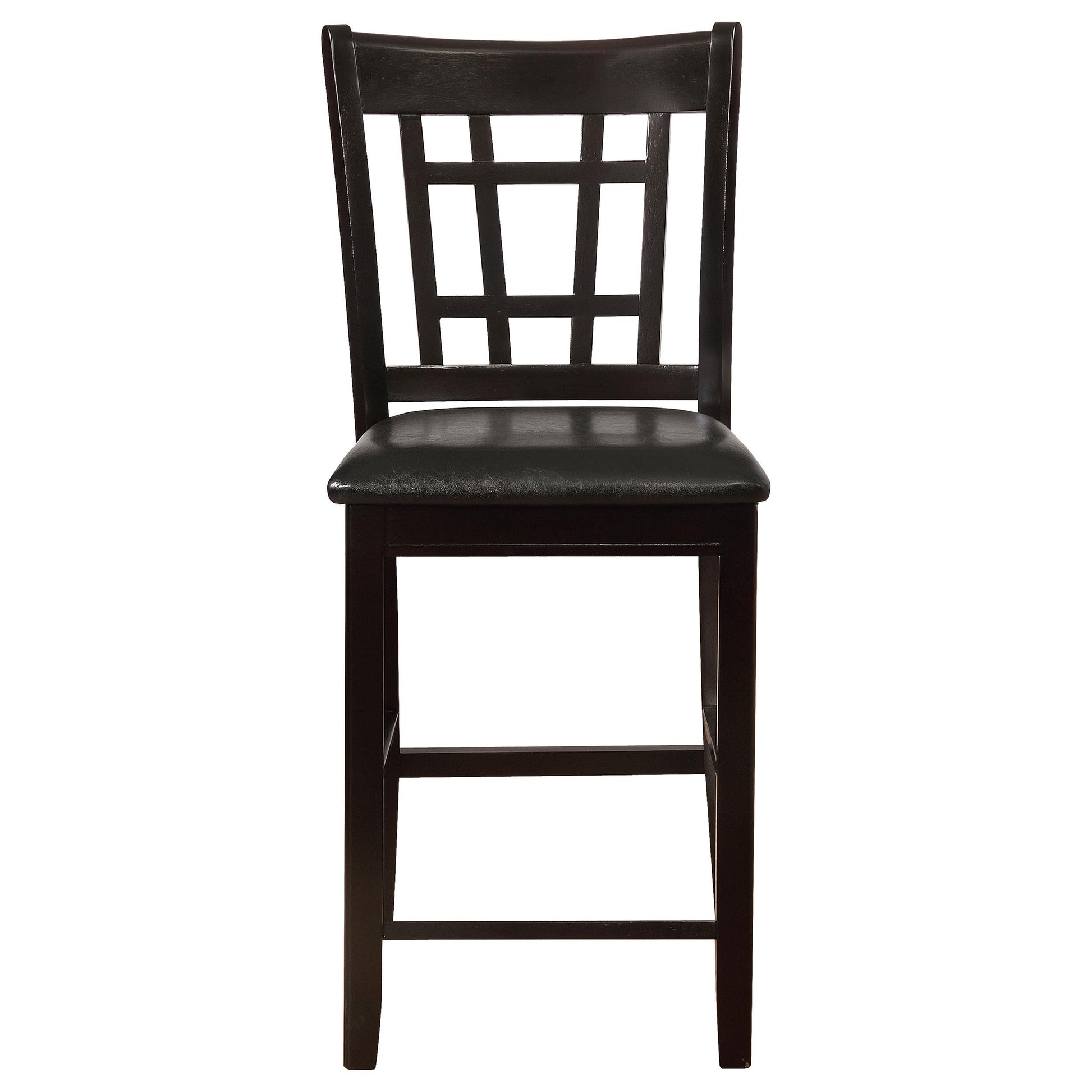  Coaster Furniture Lavon 102889 Wood Counter Chair - Black and Espresso (Set of 2) IMAGE 2