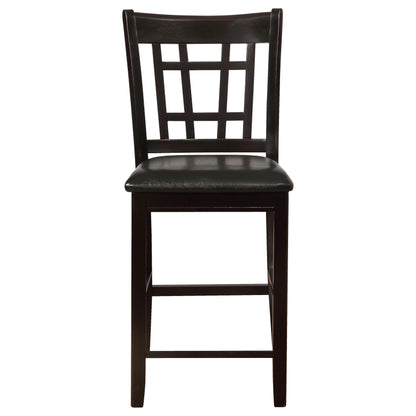  Coaster Furniture Lavon 102889 Wood Counter Chair - Black and Espresso (Set of 2) IMAGE 2