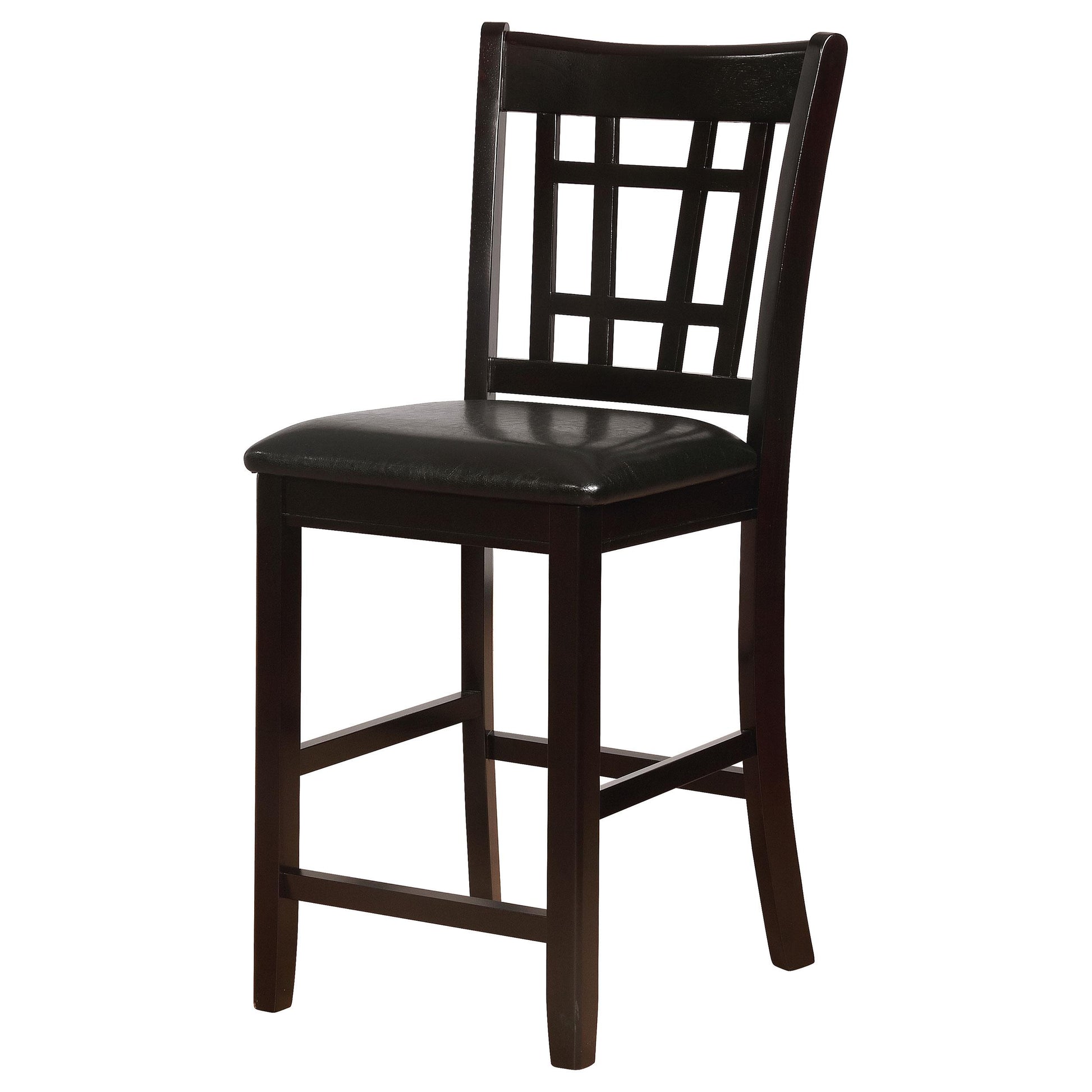  Coaster Furniture Lavon 102889 Wood Counter Chair - Black and Espresso (Set of 2) IMAGE 3