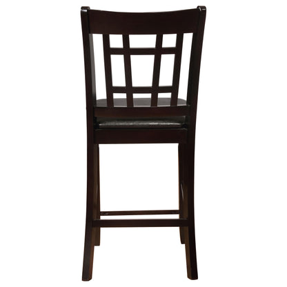  Coaster Furniture Lavon 102889 Wood Counter Chair - Black and Espresso (Set of 2) IMAGE 6