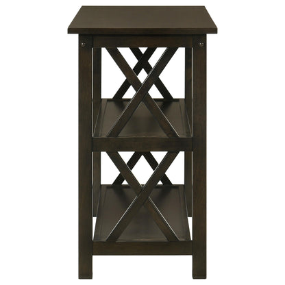 Coaster Furniture Rachelle 5910 2-shelf Wood Entryway Console Table - Deep Merlot IMAGE 3