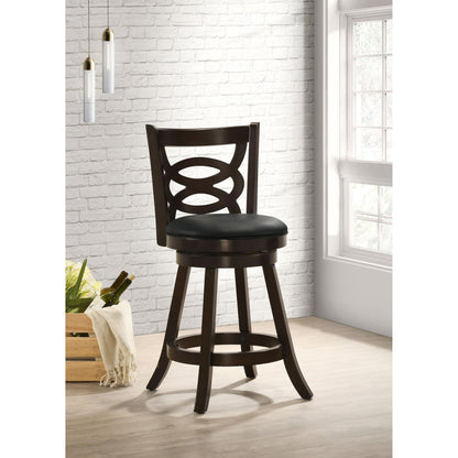  Coaster Furniture Calecita 101929 Wood Swivel Counter Stool - Cappuccino (Set of 2) IMAGE 9
