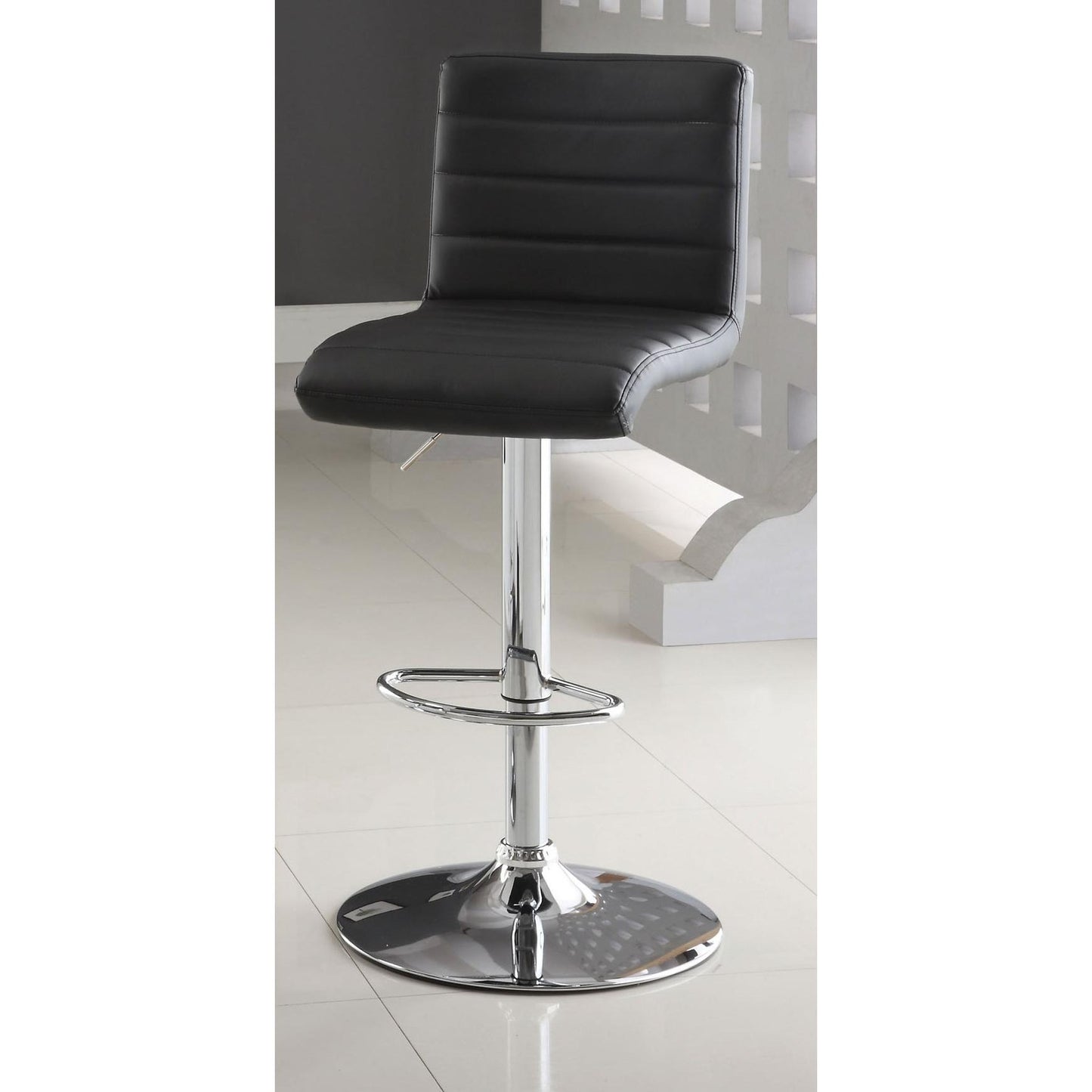  Furniture of America Passore Adjustable Height Stool CM-BR6905BK IMAGE 1
