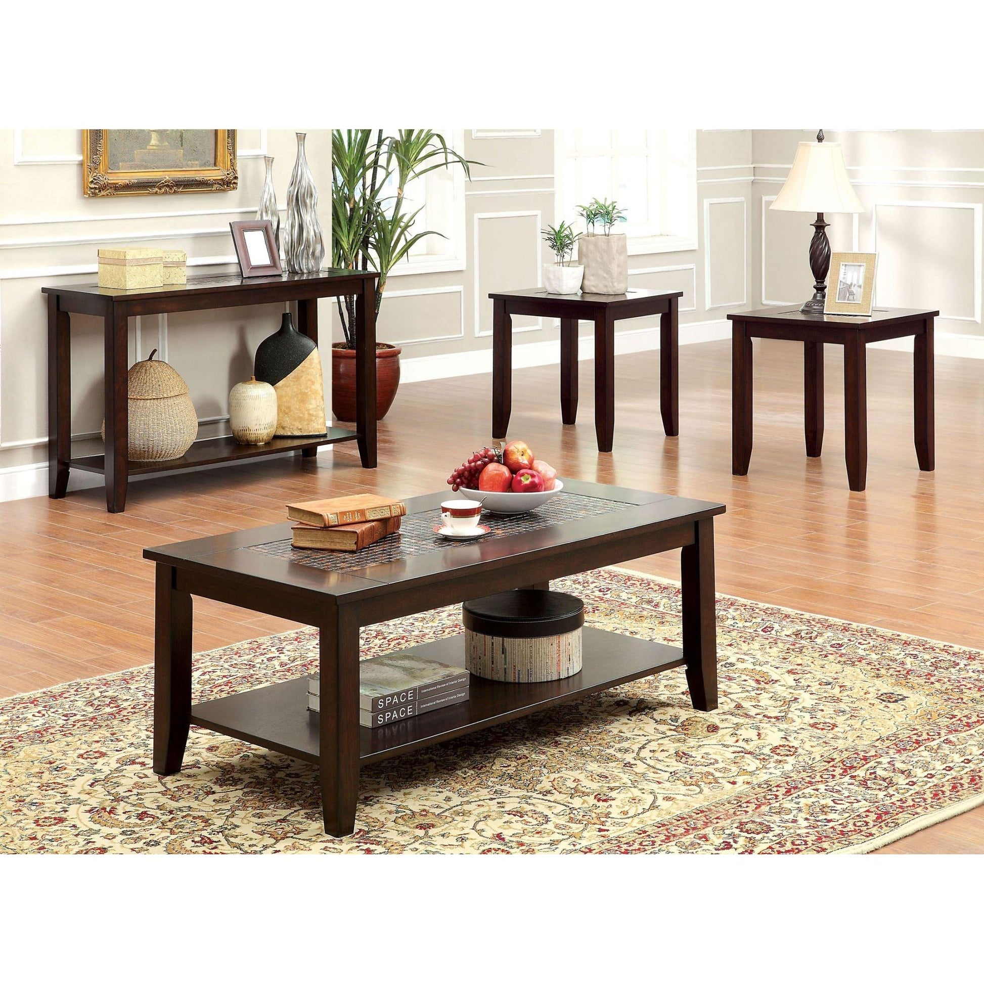  Furniture of America Townsend III Occasional Table Set CM4669-3PK IMAGE 1