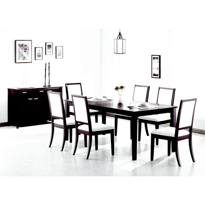 Coaster Furniture Louise 101561 Rectangular 78-inch Extension Leaf Dining Table - Black IMAGE 3