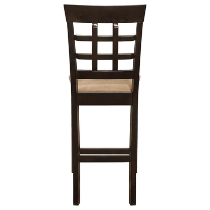 Coaster Furniture Gabriel 100209 Lattice Back Counter Chair - Cappuccino (Set of 2) IMAGE 6