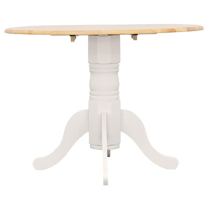 Coaster Furniture Allison 4241 Round 40-inch Drop Leaf Extension Dining Table - White IMAGE 9