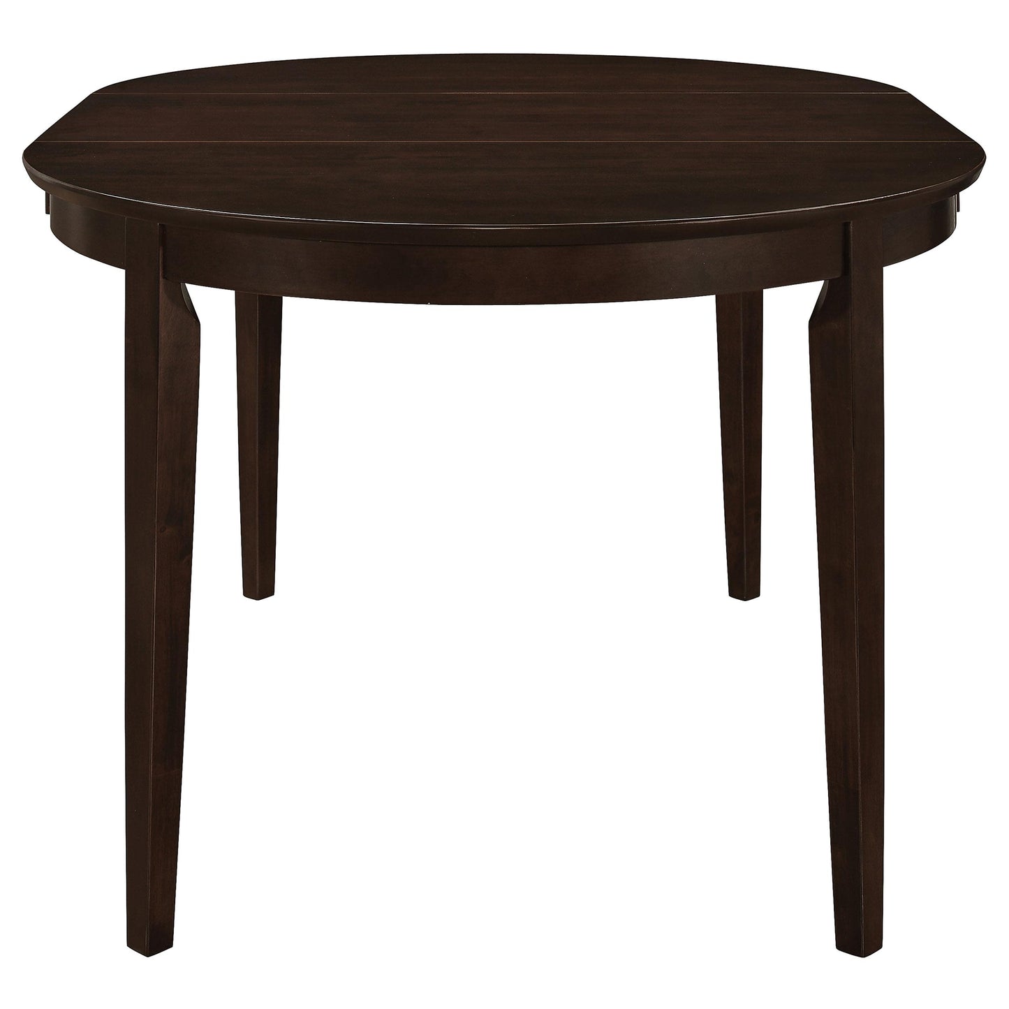 Coaster Furniture Gabriel 100770 Oval 60-inch Extension Leaf Dining Table - Cappuccino IMAGE 3