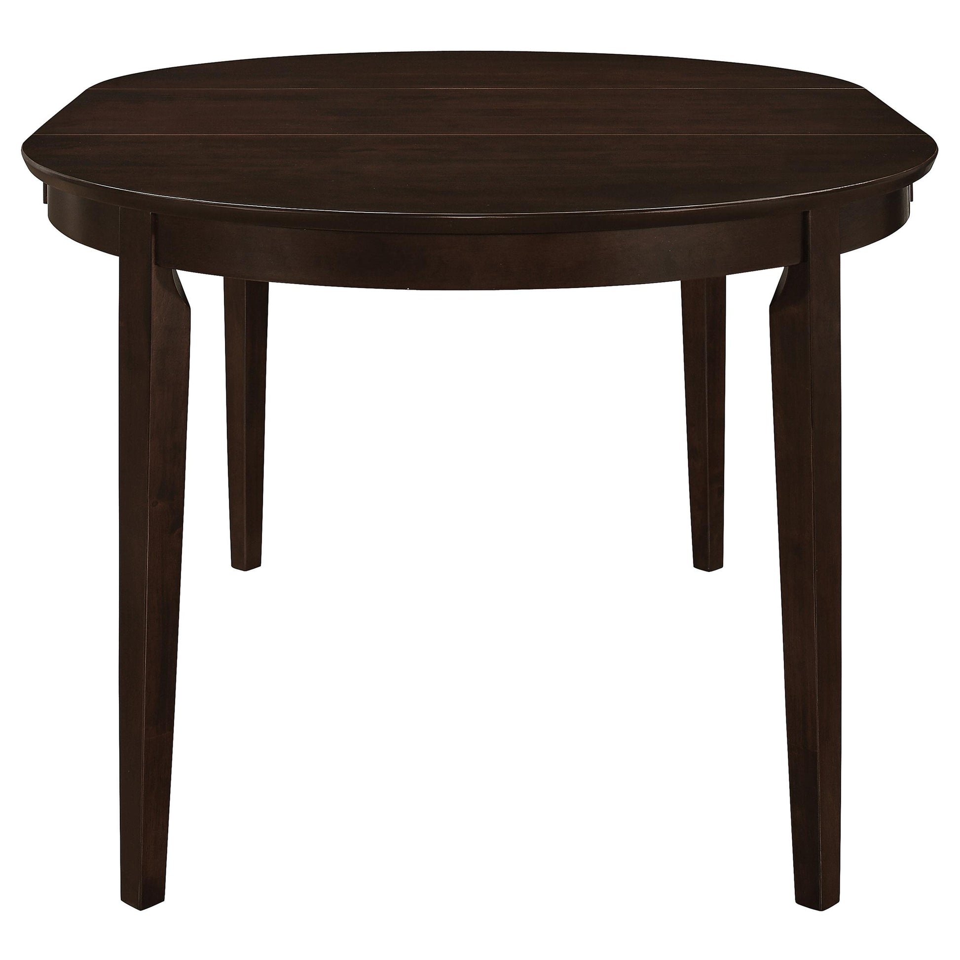 Coaster Furniture Gabriel 100770 Oval 60-inch Extension Leaf Dining Table - Cappuccino IMAGE 3