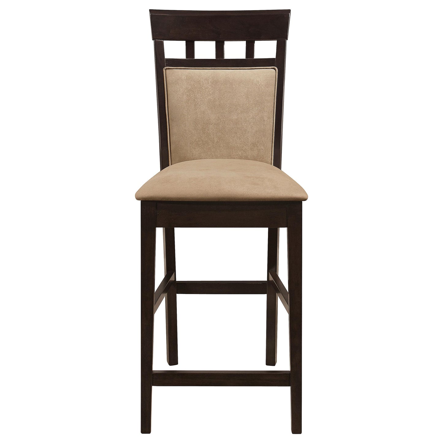  Coaster Furniture Gabriel 100219 Closed Back Counter Chair - Cappuccino (Set of 2) IMAGE 2