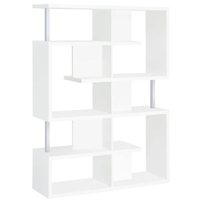 Coaster Furniture Hoover 800310 63-inch 5-shelf Bookshelf - White IMAGE 1