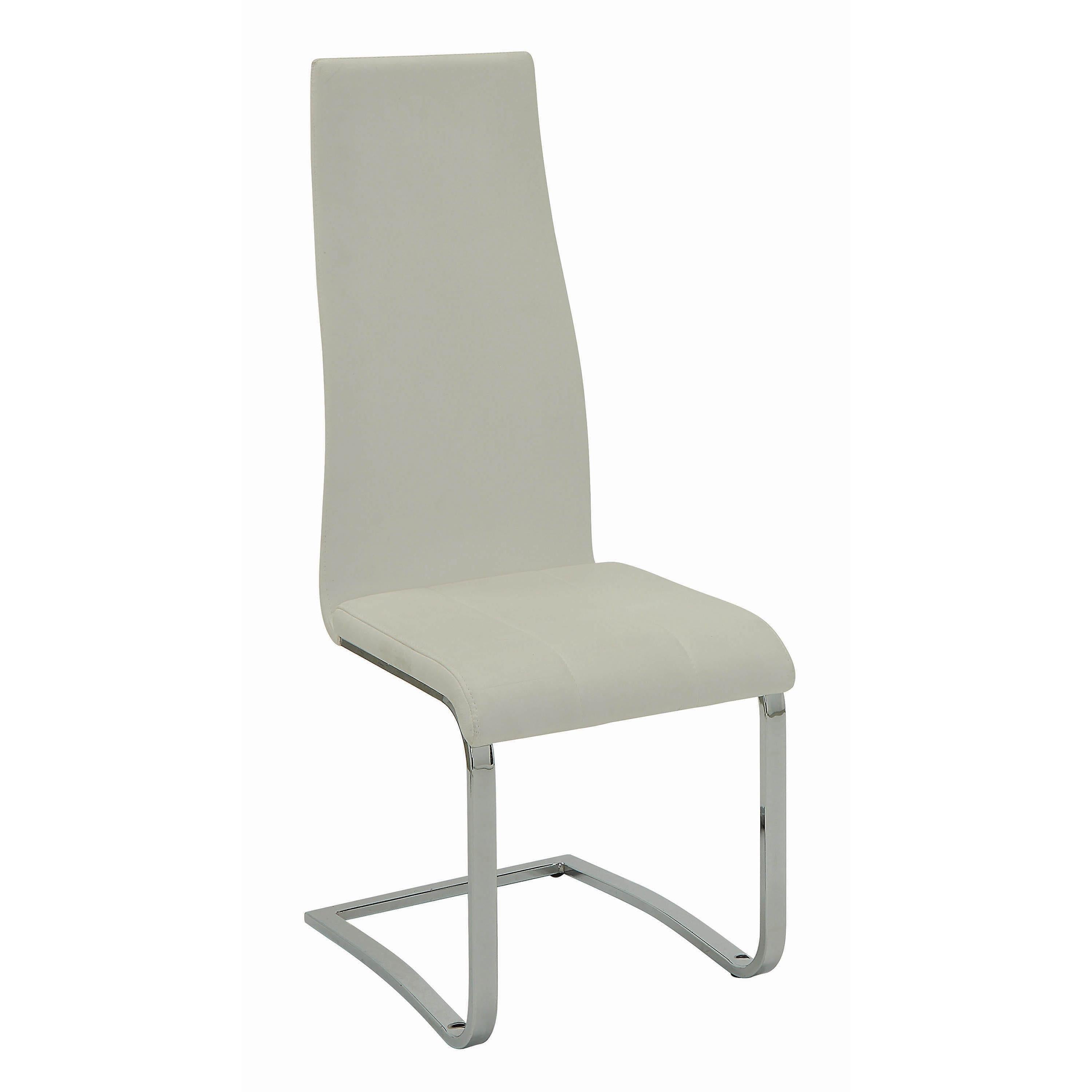 Coaster Furniture Montclair 100515WHT Upholstered Dining Side Chair - White (Set of 4) IMAGE 1