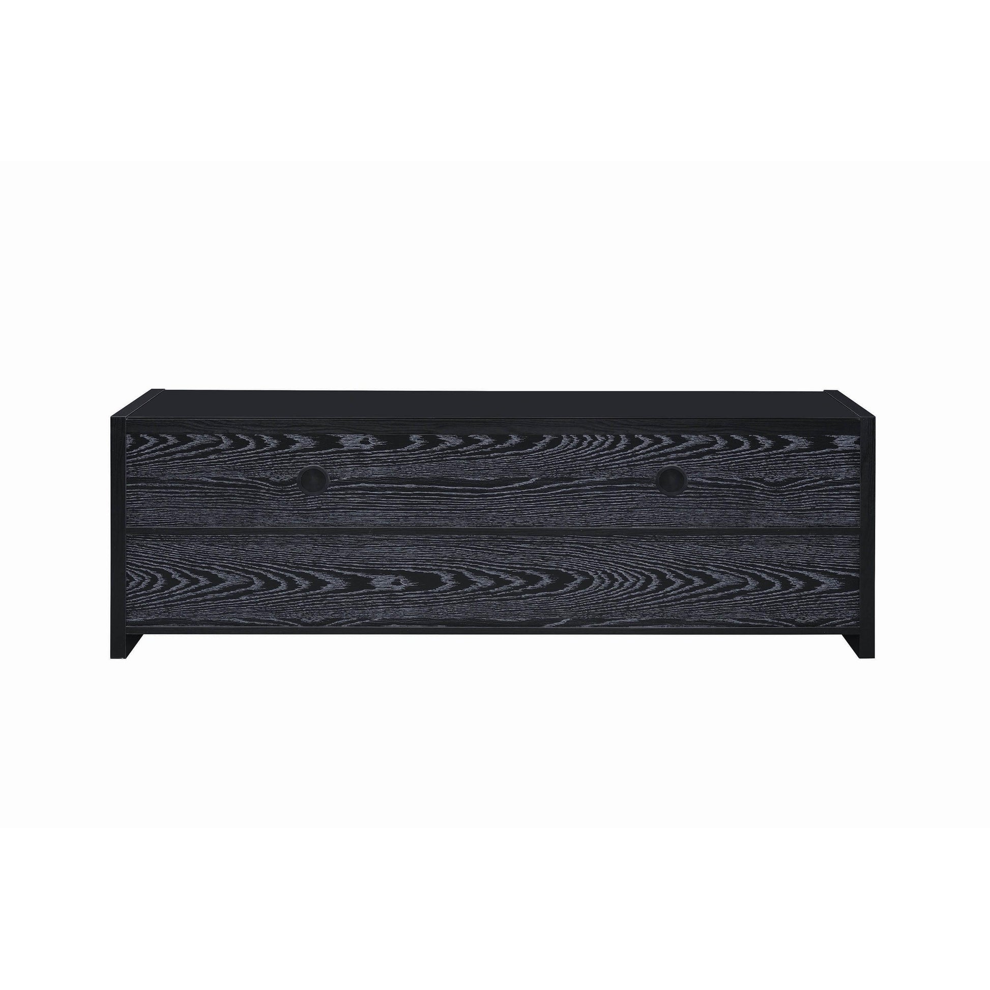 Coaster Furniture Alton 700645 3-Drawer Engineered Wood 62" TV Stand - Black Oak IMAGE 6