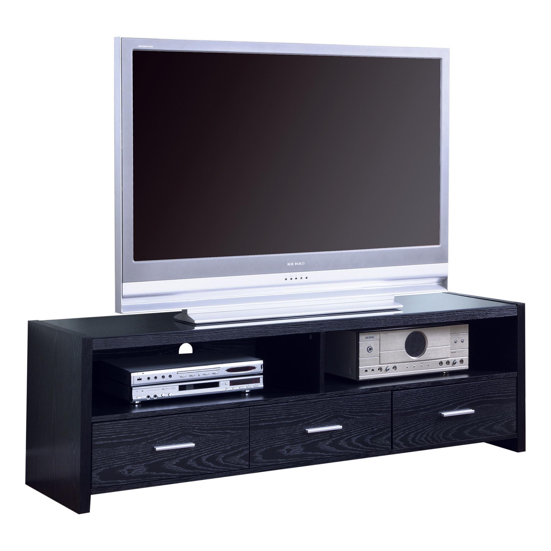 Coaster Furniture Alton 700645 3-Drawer Engineered Wood 62" TV Stand - Black Oak IMAGE 8