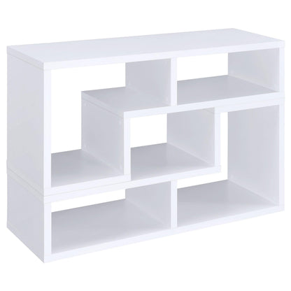 Coaster Furniture Velma 800330 Multipurpose TV Stand and Bookshelf - White IMAGE 2