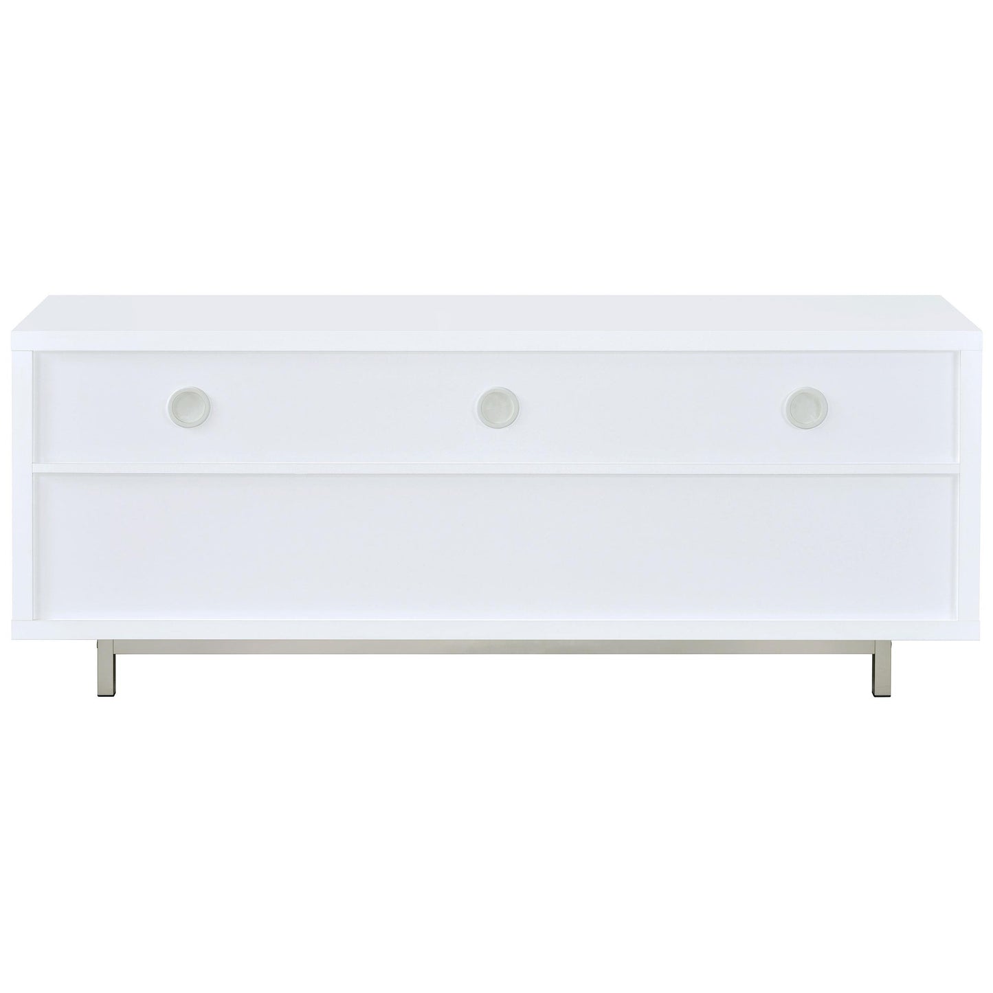 Coaster Furniture Casey 701972 2-Drawer Engineered Wood 60" TV Stand - White IMAGE 5