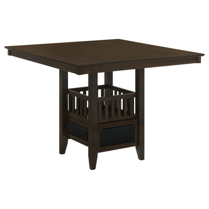 Coaster Furniture Jaden 100958 Square 47-inch Counter Height Dining Table - Espresso IMAGE 1