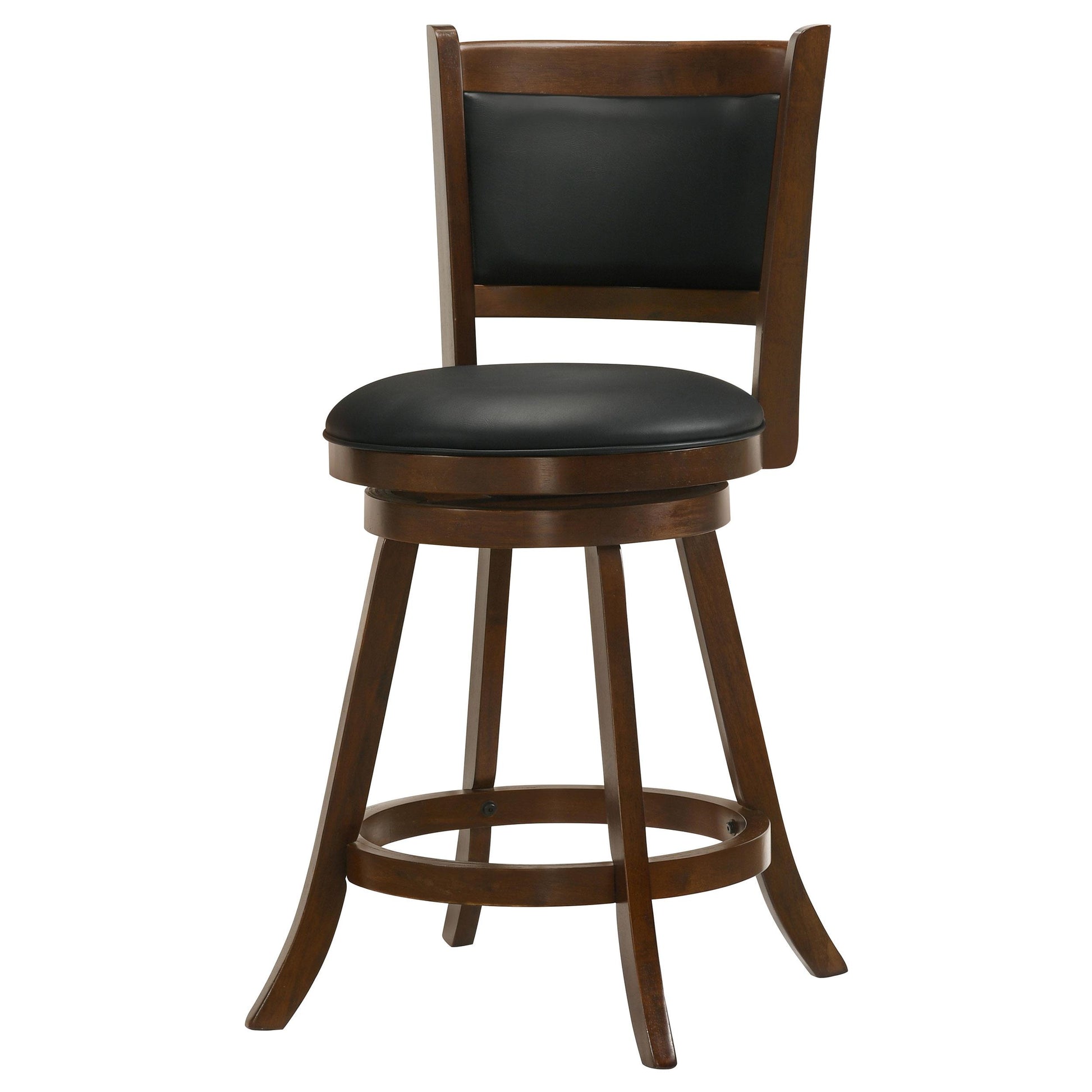 Coaster Furniture Broxton 101919 Upholstered Swivel Counter Chair - Chestnut (Set of 2) IMAGE 3