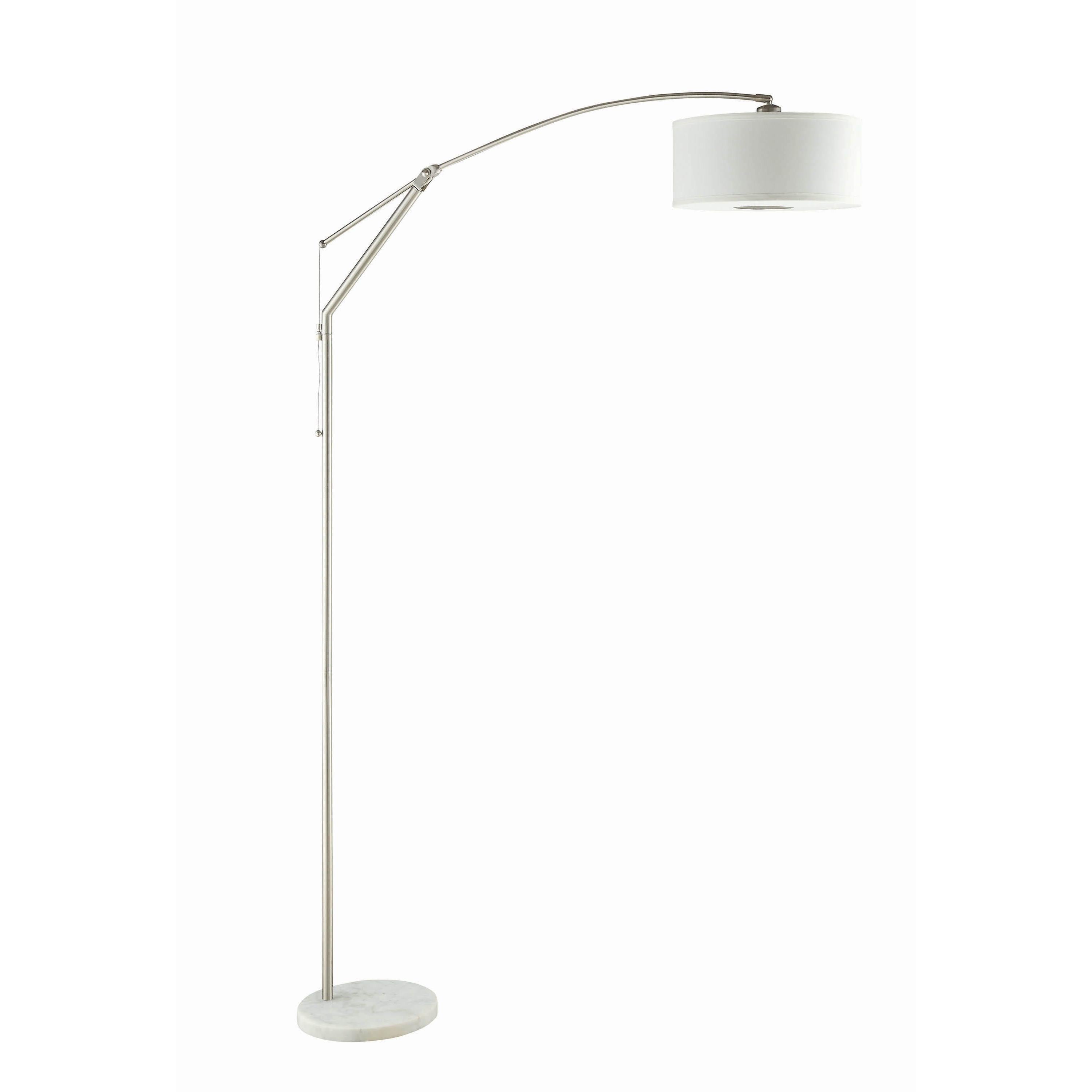Coaster Furniture Moniz 901490 81-inch Drum Shade Arc Adjustable Floor Lamp - Chrome IMAGE 1