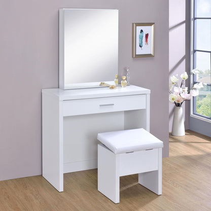 Coaster Furniture Harvey 300290 Vanity Set with Lift-Top Stool - White IMAGE 14