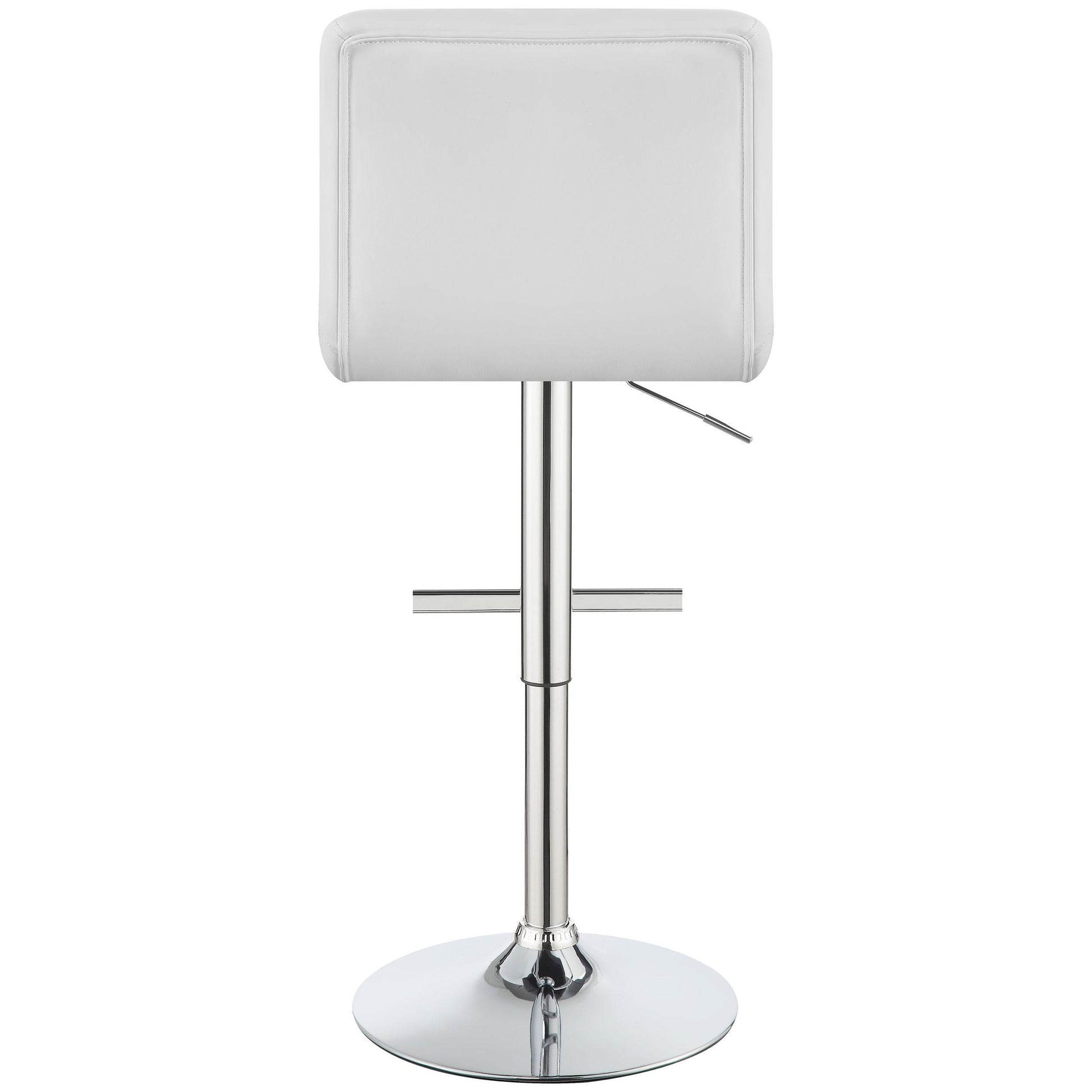 Coaster Furniture Lenny 120356 Upholstered Adjustable Bar Stool - White (Set of 2) IMAGE 6