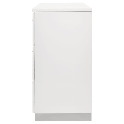 Coaster Furniture Felicity 203503 6-Drawer Dresser - White High Gloss IMAGE 4