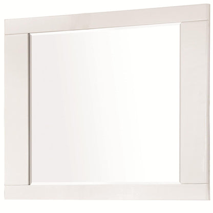 Coaster Furniture Felicity 203504 Dresser Mirror - White High Gloss IMAGE 1