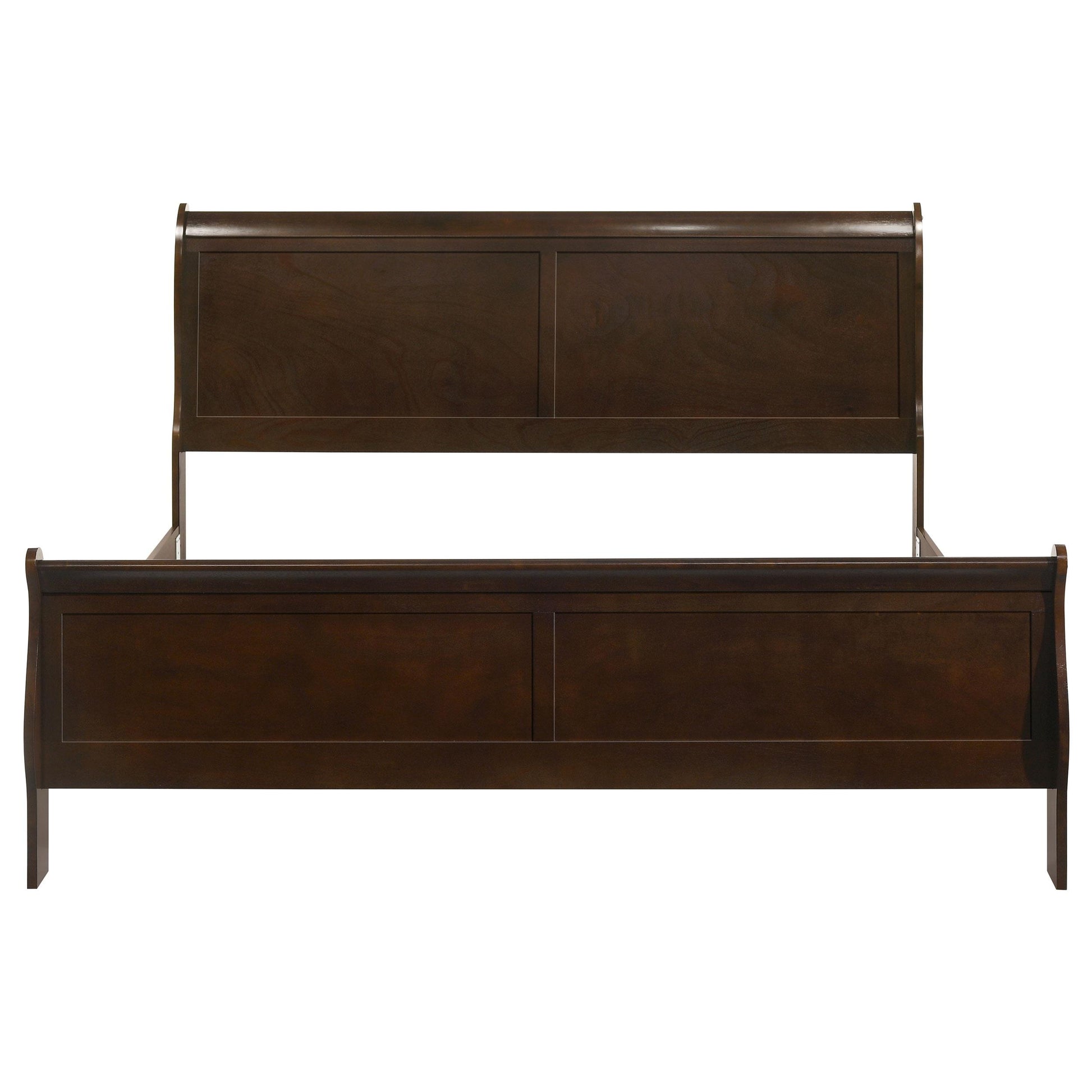  Coaster Furniture Louis Philippe 202411KE Wood Eastern King Sleigh Bed - Cappuccino IMAGE 3