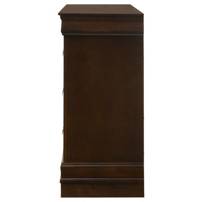 Coaster Furniture Louis Philippe 202413 6-Drawer Dresser - Cappuccino IMAGE 4