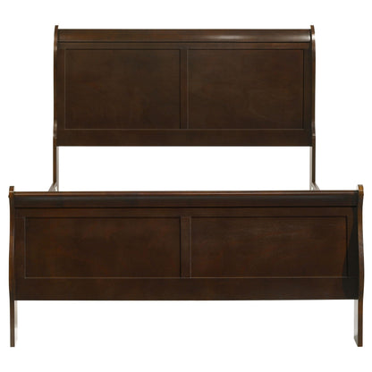 Coaster Furniture Louis Philippe 202411F Wood Full Sleigh Bed - Cappuccino IMAGE 3