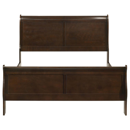 Coaster Furniture Louis Philippe 202411Q Wood Queen Sleigh Bed - Cappuccino IMAGE 3