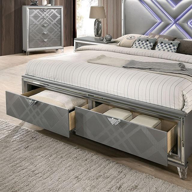  Furniture of America Emmeline FOA7147 7 pc Queen Panel Bedroom Set IMAGE 3