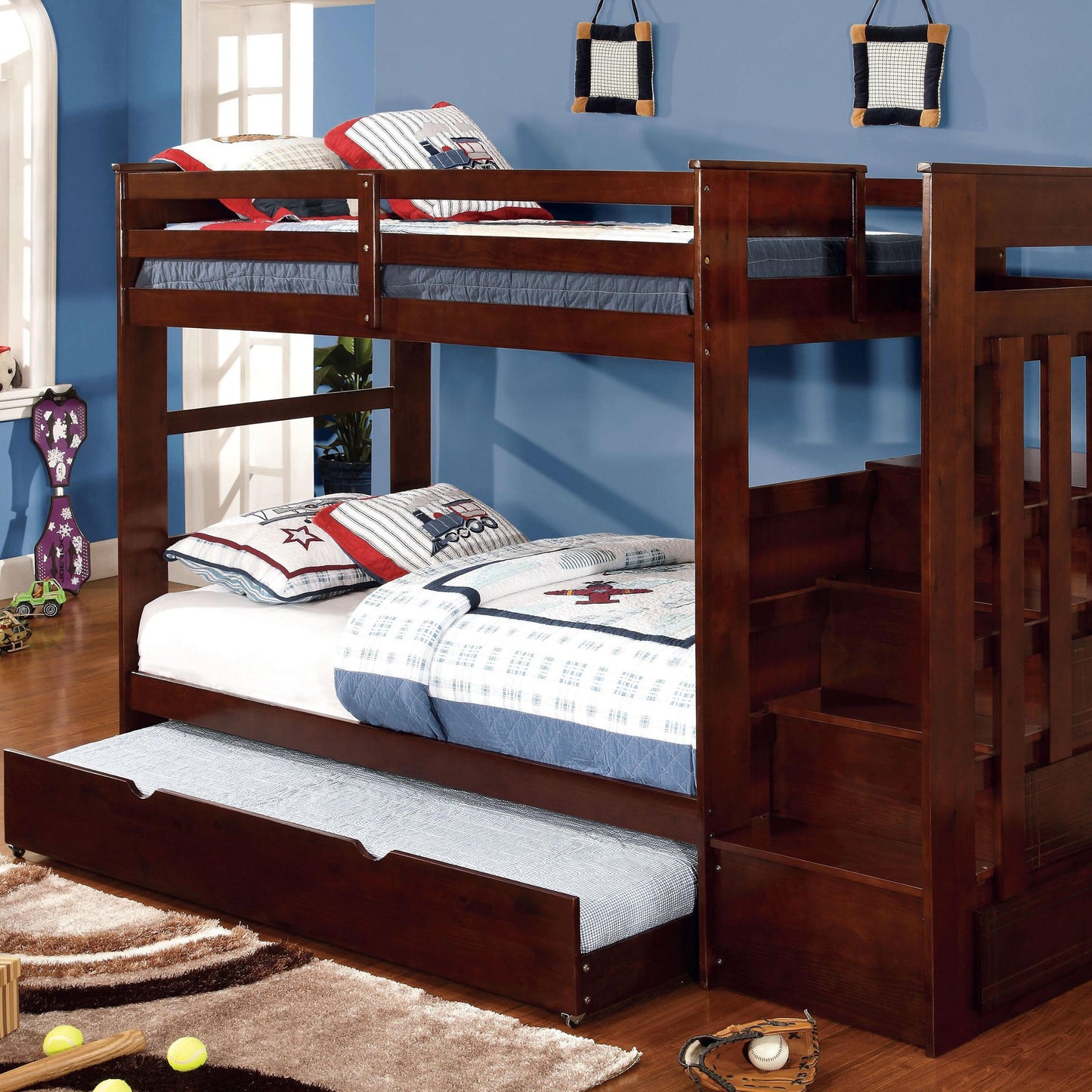  Furniture of America Kids Beds Bunk Bed CM-BK612-BED IMAGE 1
