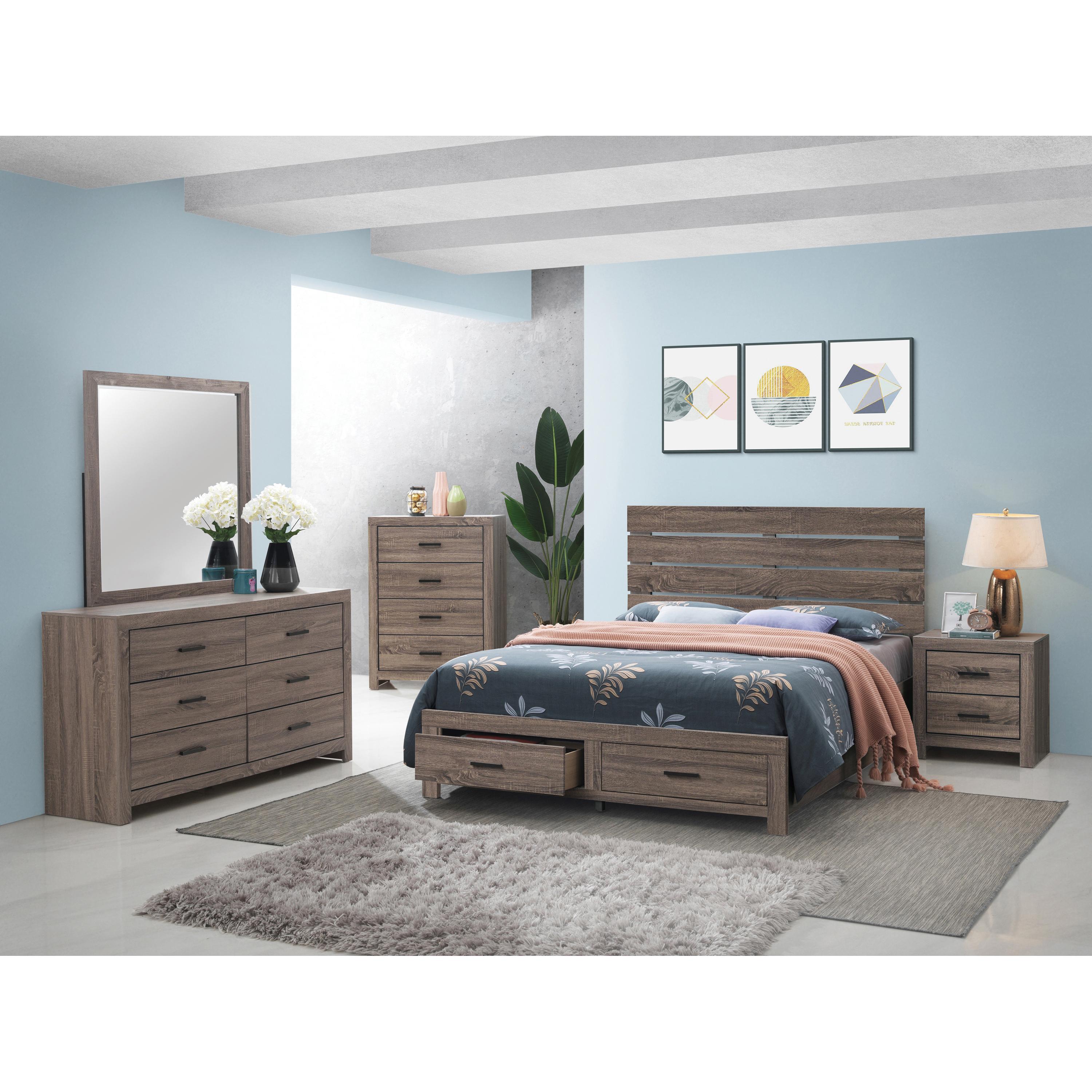  Coaster Furniture Brantford 207040Q 7 pc Queen Panel Bedroom Set IMAGE 1