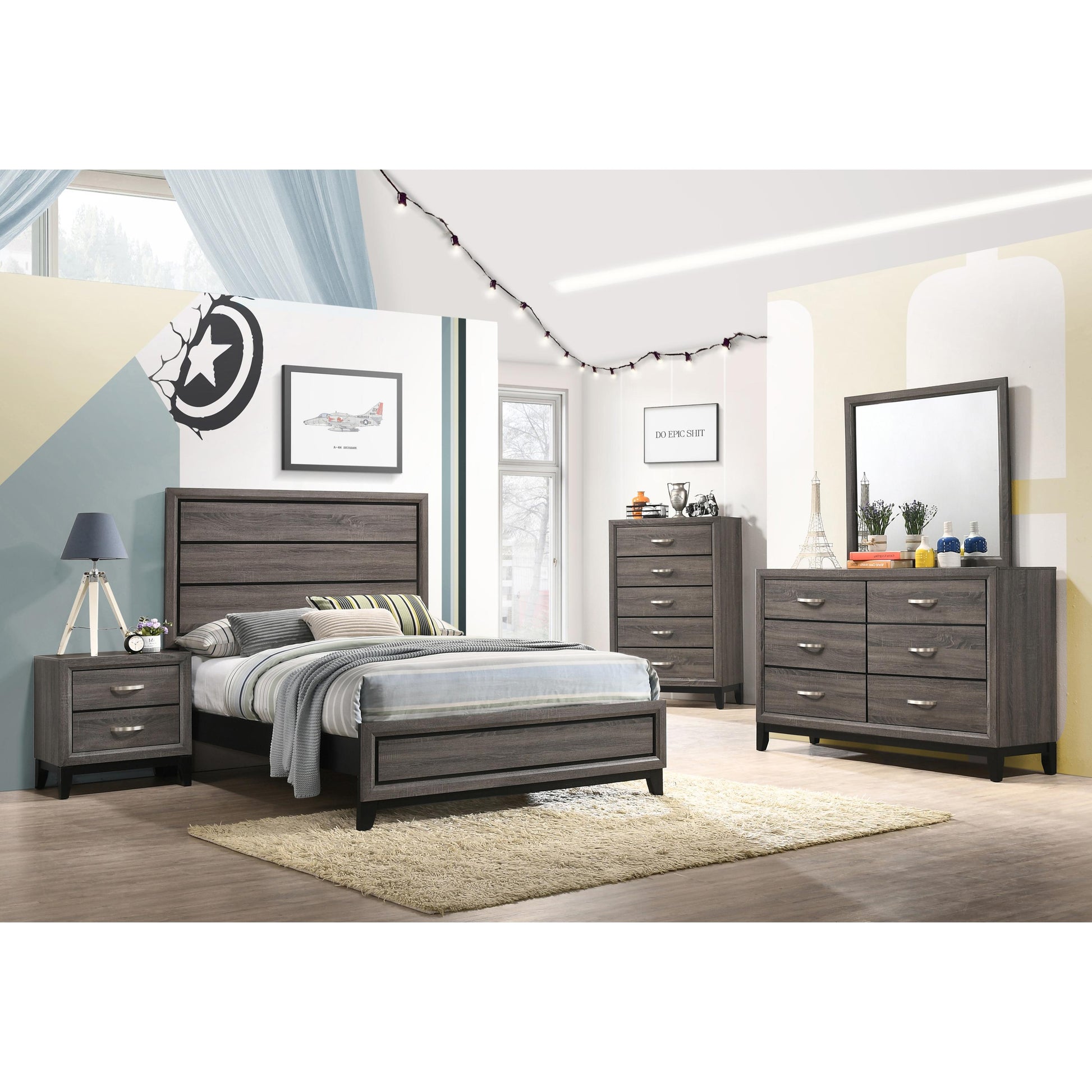  Coaster Furniture Watson 212421F-S4 6 pc Full Panel Bedroom Set IMAGE 1