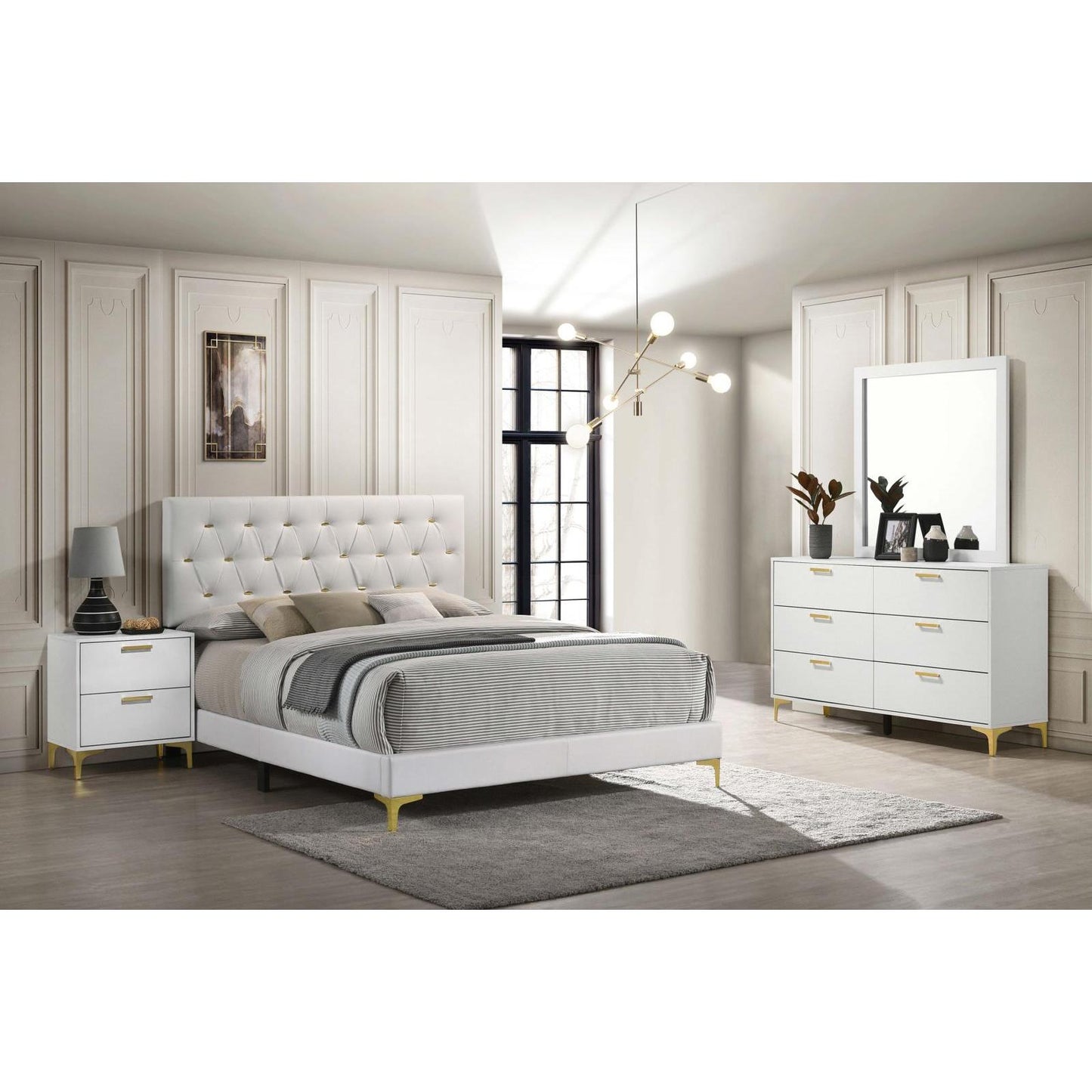  Coaster Furniture Kendall 224401KE-S4 6 pc King Upholstered Bedroom Set IMAGE 1