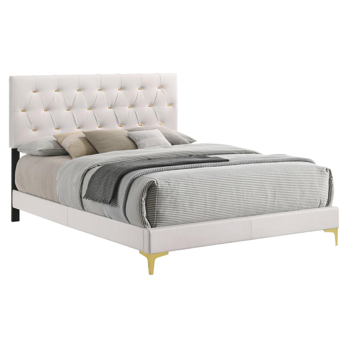  Coaster Furniture Kendall 224401KW-S4 6 pc California King Upholstered Bedroom Set IMAGE 2