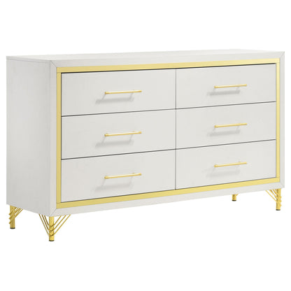  Coaster Furniture Lucia 224731Q-S5 7 pc Queen Panel Bedroom Set IMAGE 4