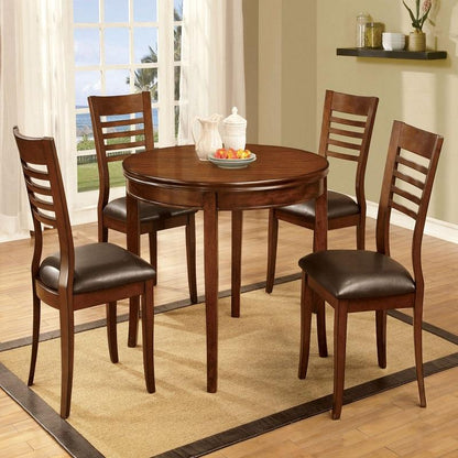  Furniture of America Round Dwight I Dining Table CM3988RT IMAGE 2