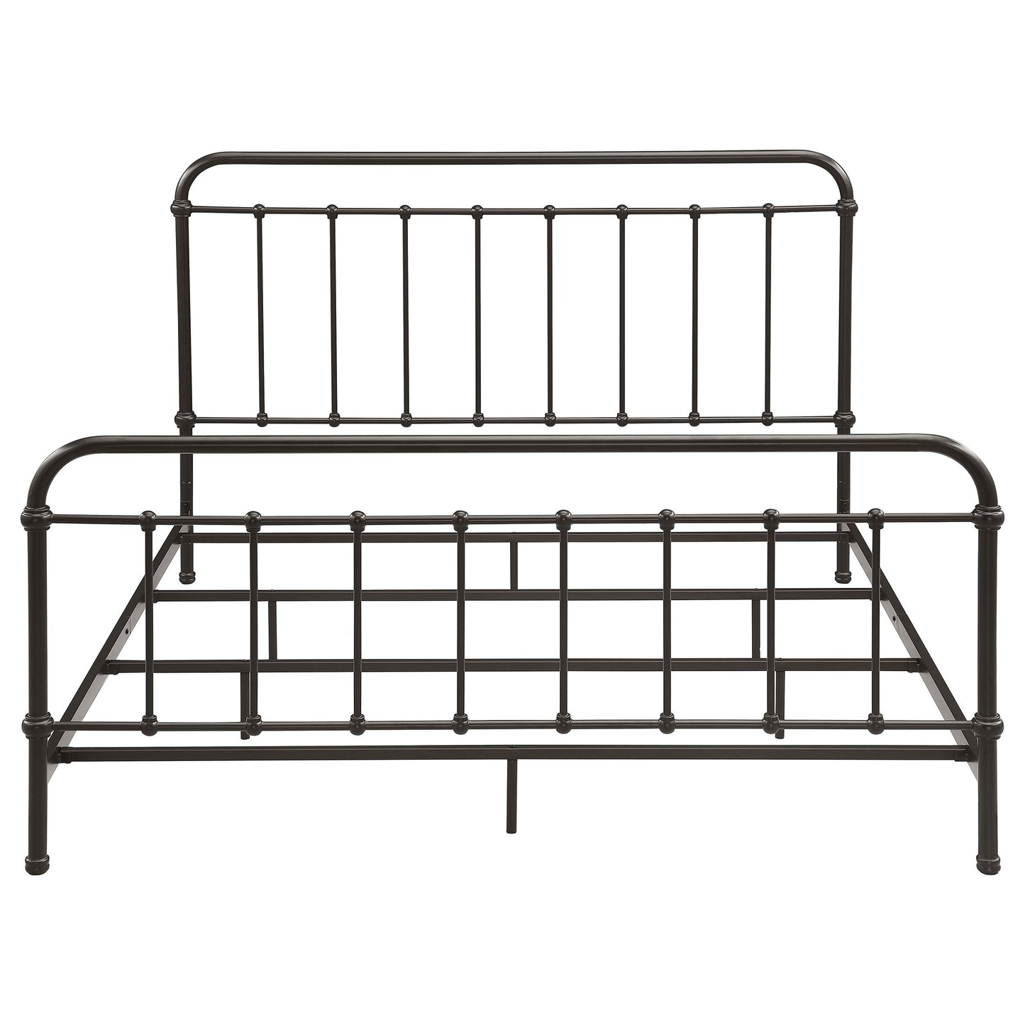  Coaster Furniture Livingston 300399KE Metal Eastern King Open Frame Bed - Dark Bronze IMAGE 2